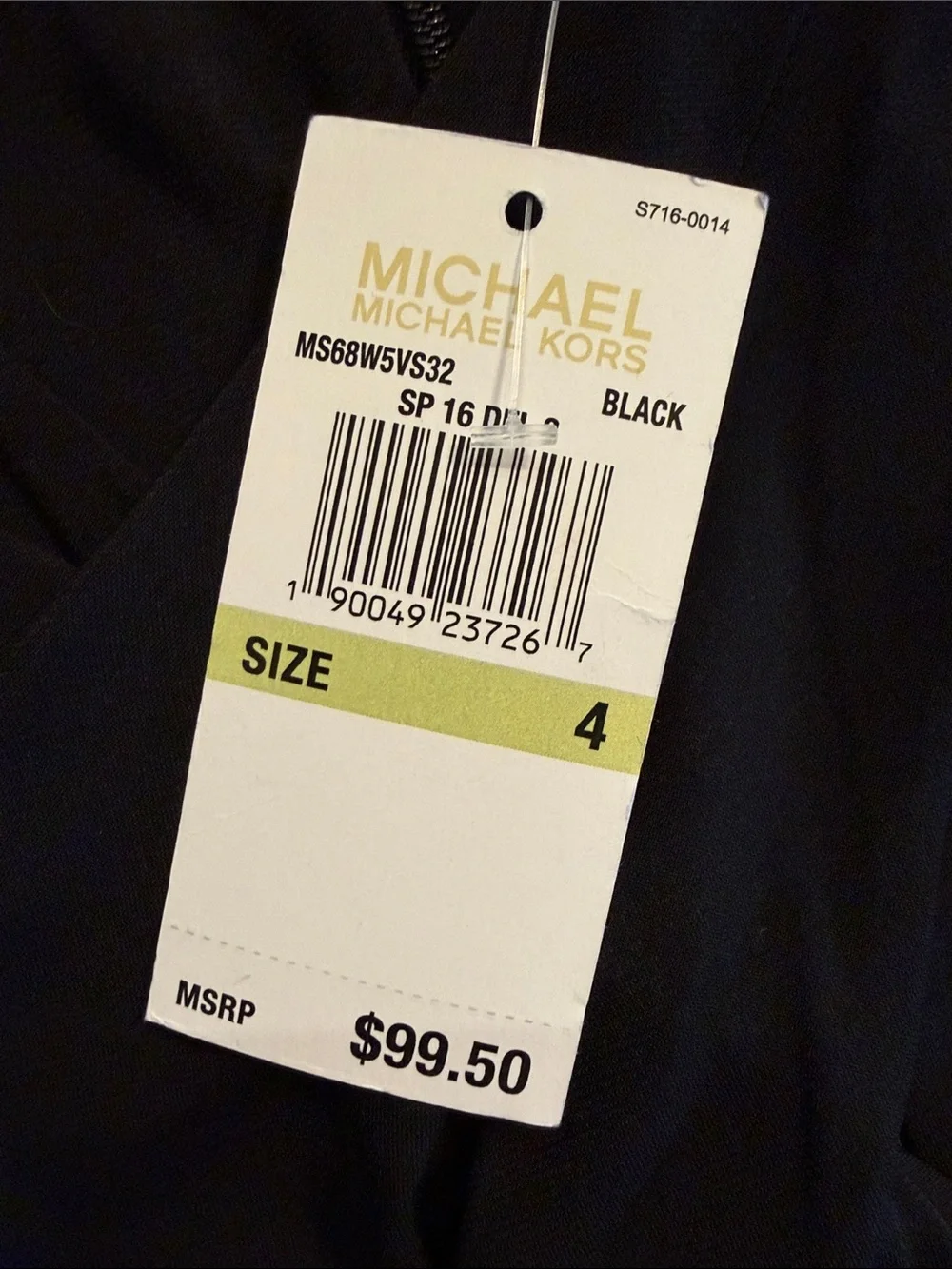 Michael Kors Black Halter Twist A-Line Dress